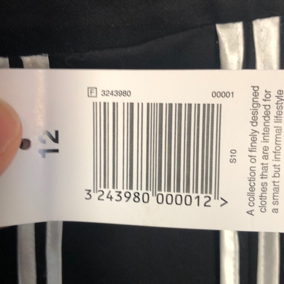 Black & white Stipe Skirt - Picture 6 of 6